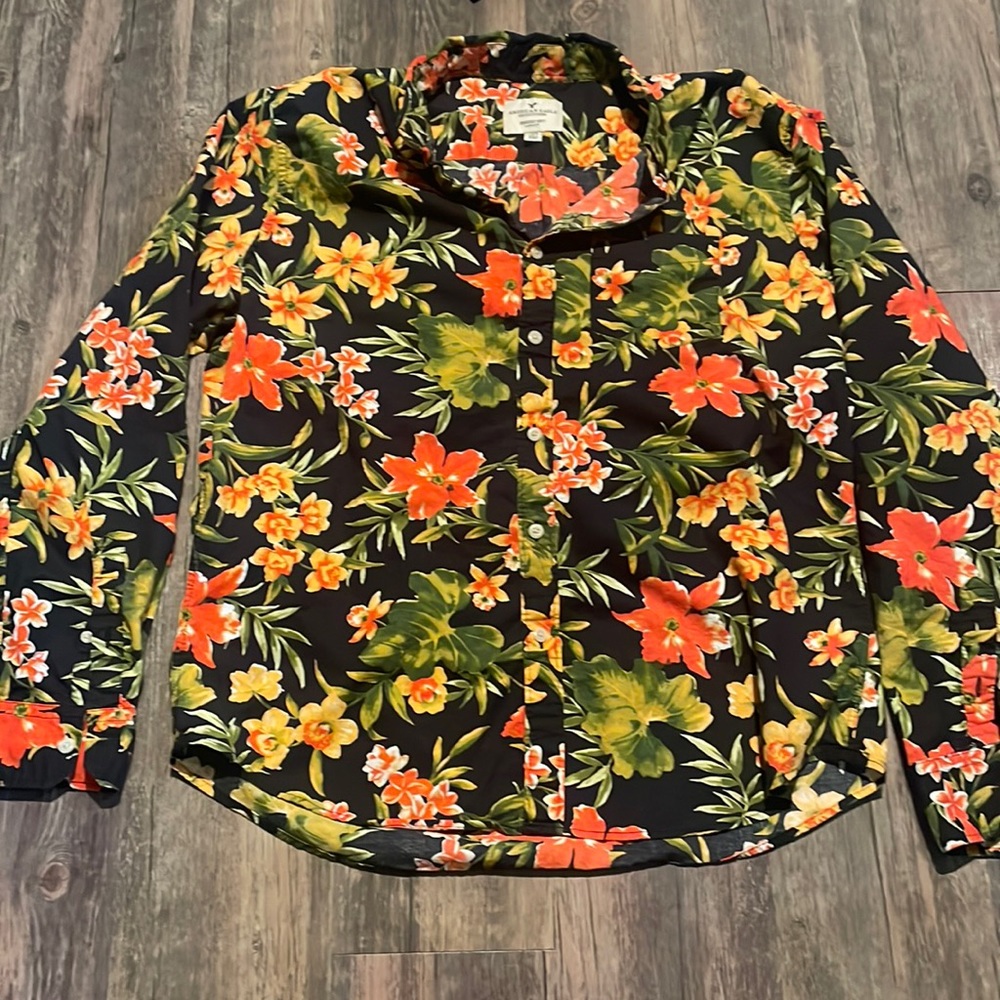 Floral button down
